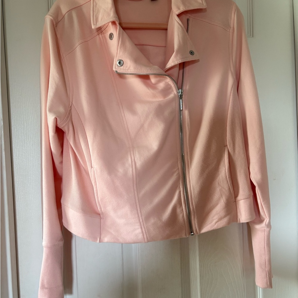 H by Halston Light Pink Bomber Jacket